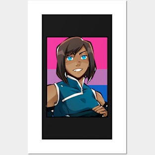 Korra The Legend of Korra Bisexual Flag Posters and Art